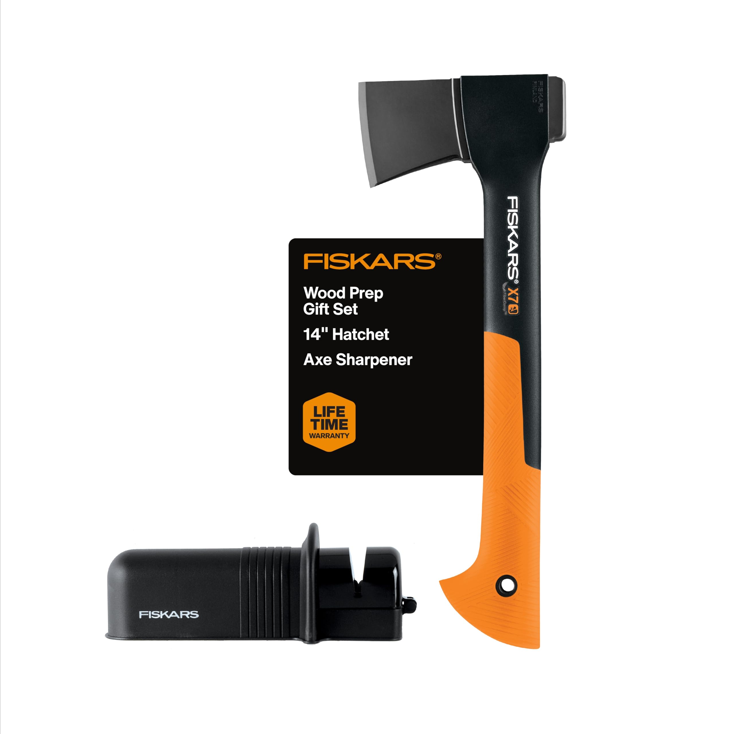 Amazon.com : Fiskars Wood Prep Set: X7 Hatchet and Blade Sharpener